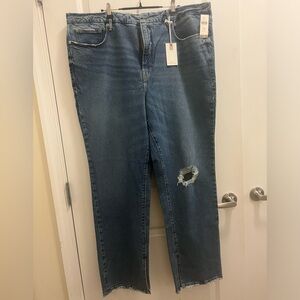 GOOD AMERICAN GOOD BOY JEAN SIZE 20 NWT  *missing button seen in last picture*